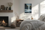 Paul Sinus Leinwandbild 80x120cm Leinwandbild Island schwarze Sandstrände dramatische Küstenlandschaft Wellen Naturgewalt mystische Atmosphäre Felsformation