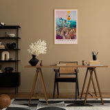 Paul Sinus Leinwandbild 80x120cm lebendige Wildblumen-Komposition mit surrealem Farbspiel und abstrakter Naturästhetik, faszinierende Wandkunst