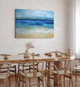 Paul Sinus Wandbild 120x80cm Meer Strand Horizont Himmel Abstrakt Wellen