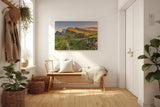 Sinus Art Wandbild 120x80cm Atemberaubende Hügellandschaft mit kontrastreichem Spiel aus Licht und Schatten