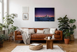 Sinus Art Wandbild 120x80cm Spektakuläre Darstellung des Matterhorns unter funkelndem Sternenhimmel
