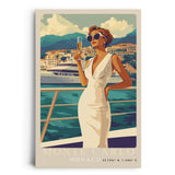 Paul Sinus Leinwandbild 40x60cm Leinwandbild Monte Carlo luxuriöse Eleganz mediterraner Glamour stilvolle Ästhetik Yachthafen exklusive Lebensart