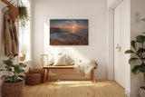 Sinus Art Wandbild 120x80cm Malerisches Küstenpanorama mit harmonischer Komposition und ruhiger Atmosphäre