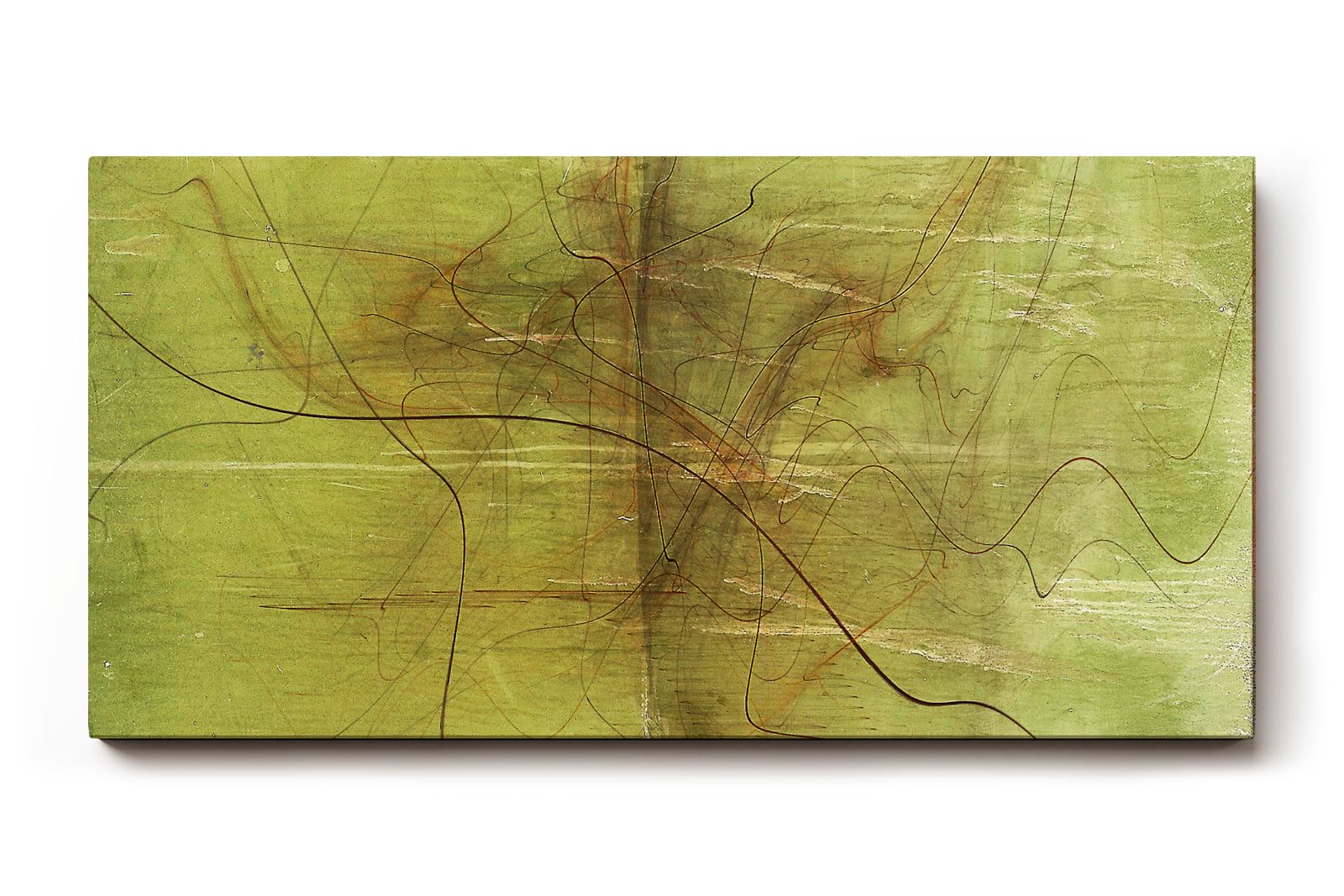 Sinus Art Wandbild 120x80cm Die feinen braunen Linien wirken wie gezeichnet und geben dem Bild eine natürliche Dynamik