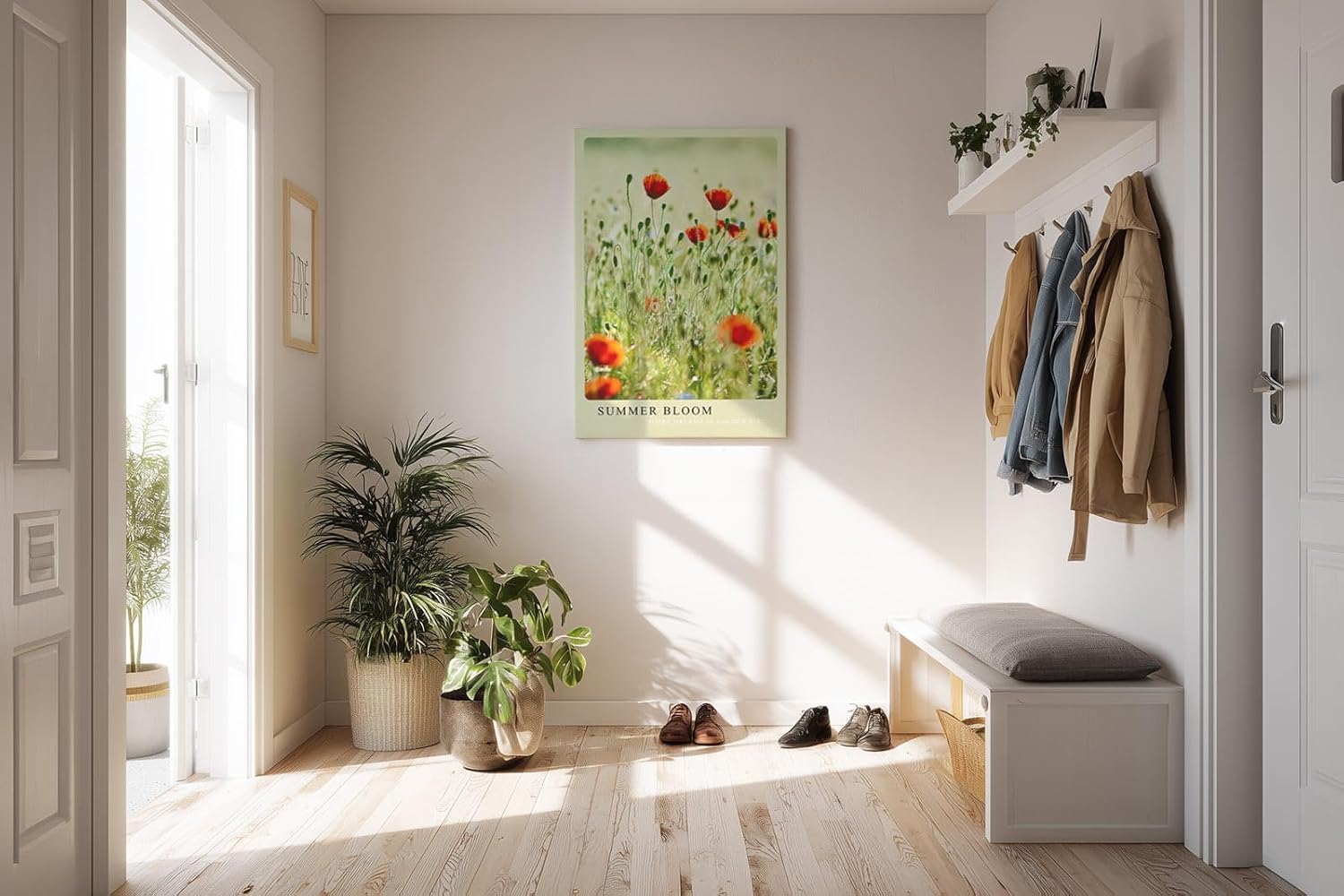 Paul Sinus Kunstdruck 40x60cm Sommer Mohnblumen Feld Blumenwiese Natur Licht Summer Bloom