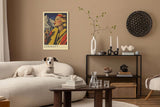 Paul Sinus Leinwandbild 40x60cm Leinwandbild Retro Lady Zermatt Alpen Eleganz Vintage Stil Genuss Kunst Schweiz stilvolle Berglandschaft Nostalgie