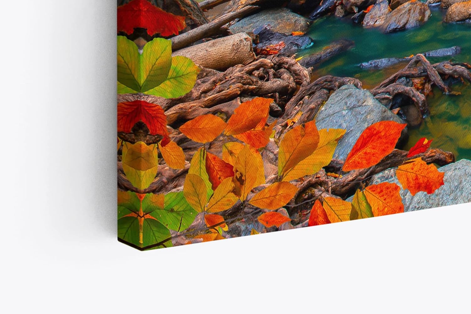Paul Sinus Wandbild 120x80cm Wasserfall im Dschungel Natur Bach Tropisch