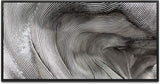 Abstrakte Kunst ca. 130x70cm Wandbild inklusive Schattenfugenrahmen schwarz - Panorama Leinwand Bild XXL Format Wandbilder Wohnzimmer Wohnung Deko Kunstdrucke