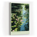 Paul Sinus Wandbild in 40x60cm Water Garden Seerosen und Wasserpflanzen im sonnigen Gartenteich