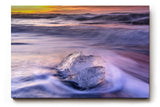 Sinus Art Wandbild 120x80cm Kristallklares Eis in kontrastreicher Flut – kraftvolle Komposition mit künstlerischem Charakter
