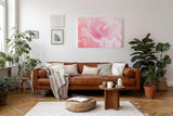 Sinus Art Wandbild 120x80cm Zarte Blütenanordnung mit weichem Licht – Symbol für Leichtigkeit und Schönheit