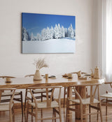 Paul Sinus Wandbild 120x80cm Winterlandschaft Tannen Schnee Weiß Natur