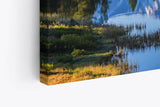 Paul Sinus Wandbild 120x80cm Berglandschaft See Bergsee Berge Schneegipfel Natur
