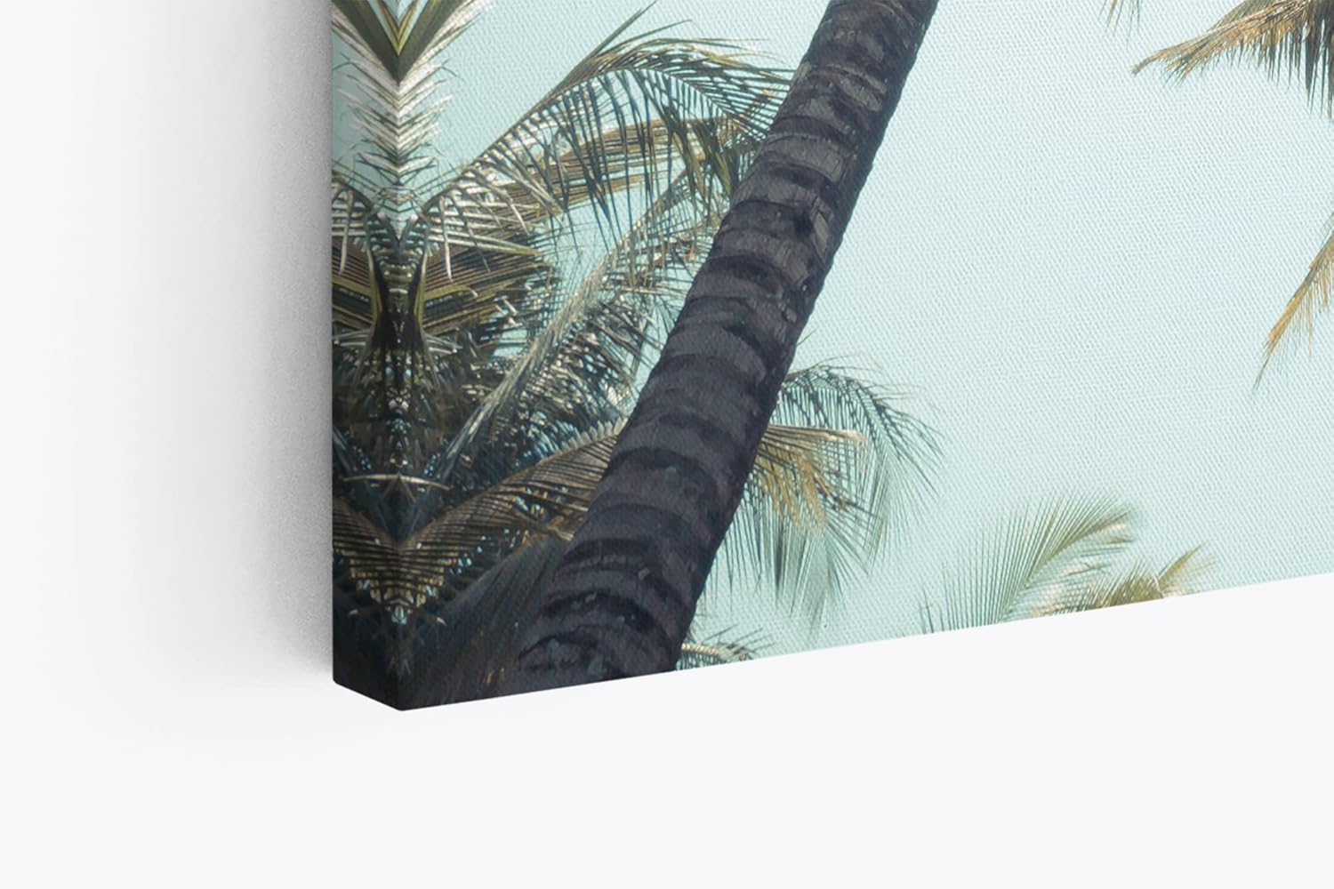 Wandbild 120x80cm Palmen Palmblätter Sommer Sonnenschein Süden
