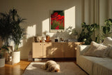 Paul Sinus Kunstdruck 40x60cm Mohnblumen Feld Natur Blüte Wildblumen Rot Wild Bloom