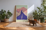 Paul Sinus Kunstdruck 40x60cm Valley of Fire – Straße durch brennende Wüstenlandschaft in Nevada