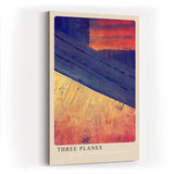 Paul Sinus Kunstdruck 40x60cm Three Planes Flächen Geometrie Abstrakt Farben Balance Winkel