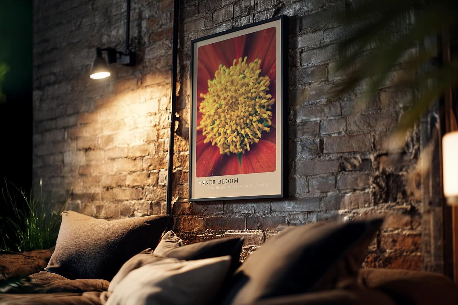 Paul Sinus Kunstdruck 40x60cm Inner Bloom mit Nahaufnahme einer farbintensiven Blüte