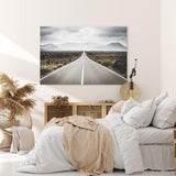 Paul Sinus Wandbild 120x80cm Straße Berge Landschaft Horizont Gebirge Wolken