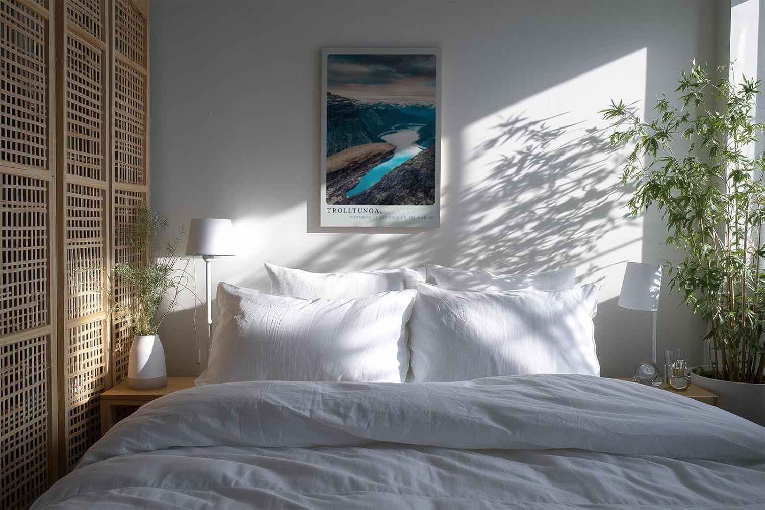 Paul Sinus Kunstdruck 40x60cm Trolltunga Norwegen Fjord Felsen Naturwunder Skandinavien Panorama