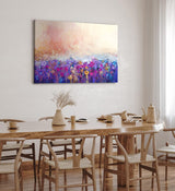 Paul Sinus Wandbild 120x80cm Bunte Blumen Blüten Abstrakt Kunstvoll Farbenfroh