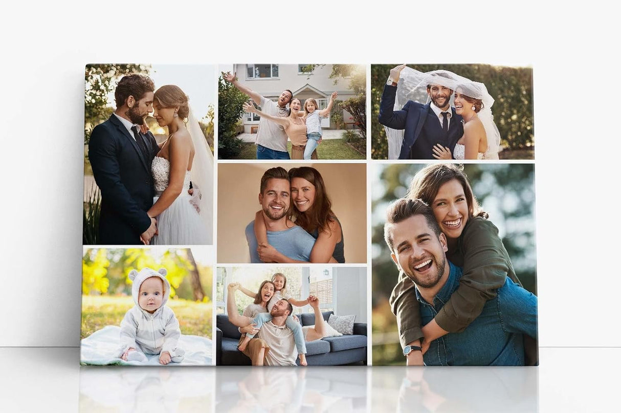 Paul Sinus Wandbild Collage - SOFORT ONLINE Upload - gestalten Sie selbst Ihre Fotos auf Leinwand - in verschiedenen Größen personalisieren