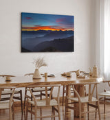 Paul Sinus Wandbild 120x80cm Berge Gebirge Sonnenuntergang Berglandschaft Nacht