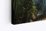 Paul Sinus Wandbild 120x80cm Dschungel Palmen Tropisch Lichtstrahlen Grün Bäume
