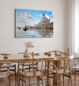 Paul Sinus Wandbild 120x80cm Venedig Gondel Italien Möwen Kanal Kapelle