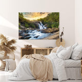 Paul Sinus Wandbild 120x80cm Wasserfälle im Dschungel Thailand Grün Natur