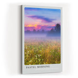 Paul Sinus Kunstdruck 40x60cm Pastel Morning Morgendämmerung über Wiese Where Light Kisses the Fields