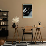 Paul Sinus Leinwandbild 40x60cm Leinwandbild Nocturna Eleganz Oldtimer Luxus Sportwagen Retro Design Schwarz Automobil Klassik Geschwindigkeit Vintage Stil