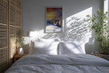 Paul Sinus Kunstdruck 40x60cm Winter Landschaft Schnee Sonnenuntergang Berge Frost Frosted Ridge