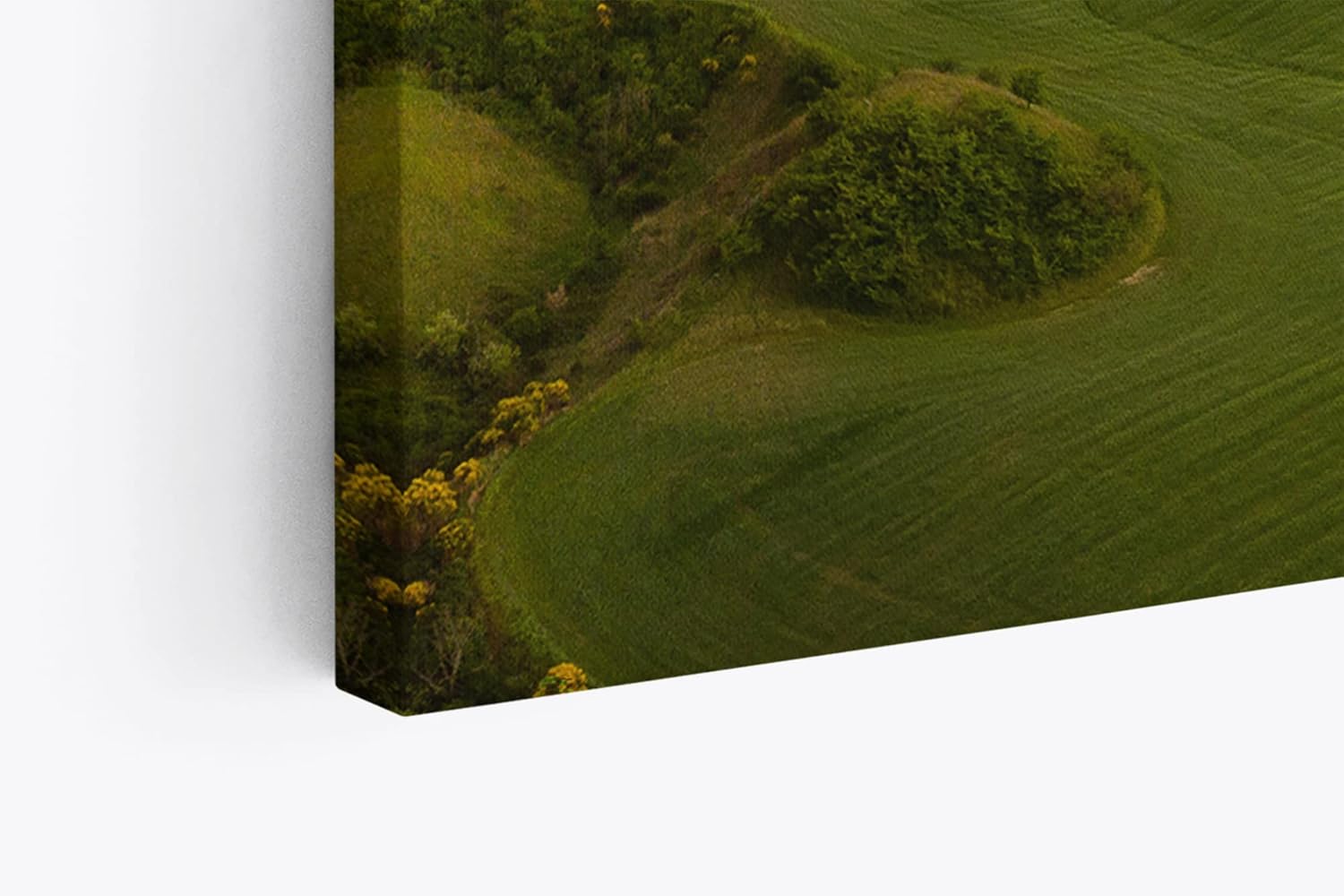 Paul Sinus Wandbild 120x80cm Grüne Wiese Landschaft Berge Natur Felder