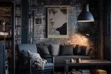 Paul Sinus Wandbild in 40x60cm The Silent Profile – Ausdrucksstarkes Frauenporträt in feinen Linien und zeitloser Eleganz