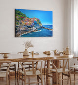 Paul Sinus Wandbild 120x80cm Cinque Terre italienischen Riviera Manarola Mittelmeer Küstendorf