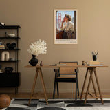 Paul Sinus Leinwandbild 60x90cm City by the Bay – San Francisco, Golden Gate Bridge, Nostalgie, Reise, Retro, Vintage, Romantik, Frau, Bahn