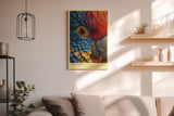 Paul Sinus Wandbild in 40x60cm Plume Architect Farbenprächtiges Papageienportrait in intensiven Tönen