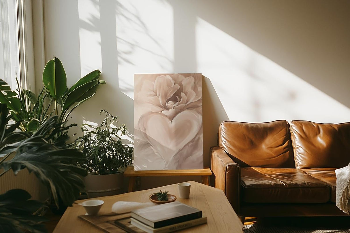 Paul Sinus 60x90cm Wandbild Liebe in Blüte – Emotionale Wandgestaltung mit floraler Leichtigkeit Blume