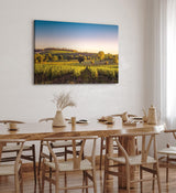 Paul Sinus Wandbild 120x80cm Frankreich Weinfelder Weinstöcke Landschaft Sonnenuntergang