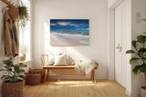 Sinus Art Wandbild 120x80cm Der berühmte Tafelberg im Hintergrund und Wellen im Vordergrund erzeugen visuelle Tiefe