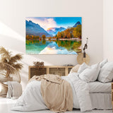 Paul Sinus Wandbild 120x80cm Jasna See in Slowenien Bergsee Berge Natur