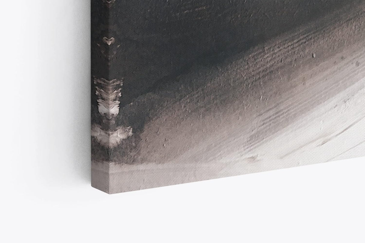 Paul Sinus Wandbild 120x80cm Kunstvolle Pinselstriche Grau Schwarz Abstrakt