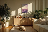 Paul Sinus Kunstdruck 40x60cm Lavender Season Lavendelfeld Sonnenuntergang Provence Violett Naturidylle