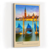 Paul Sinus Kunstdruck 40x60cm Venice – Magischer Blick auf das traumhafte Venedig zur Blauen Stunde