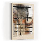 Paul Sinus Kunstdruck 40x60cm Grid Error Struktur Fehler Raster Grau Schwarz Abstrakt Bewegung