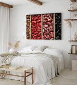 Paul Sinus Wandbild 120x80cm Bohnen Küche Essen Makrofotografie Dekorativ Fotokunst