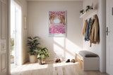 Paul Sinus Kunstdruck 40x60cm Spring Avenue blühende Kirschbaumallee mit rosafarbenem Blütenteppich im Licht