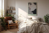 Paul Sinus Wandbild in 40x60cm The Silent Profile – Ausdrucksstarkes Frauenporträt in feinen Linien und zeitloser Eleganz