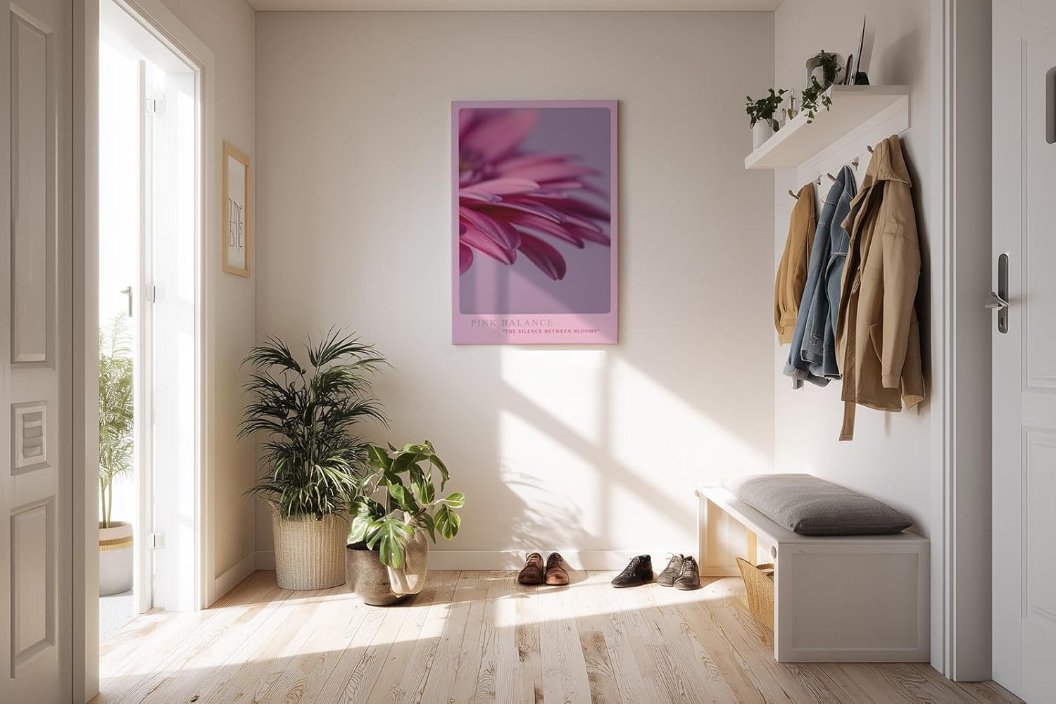 Paul Sinus Kunstdruck 40x60cm Pink Balance Makroaufnahme Blüte Blütenblätter Blume Rosa Detailfotografie